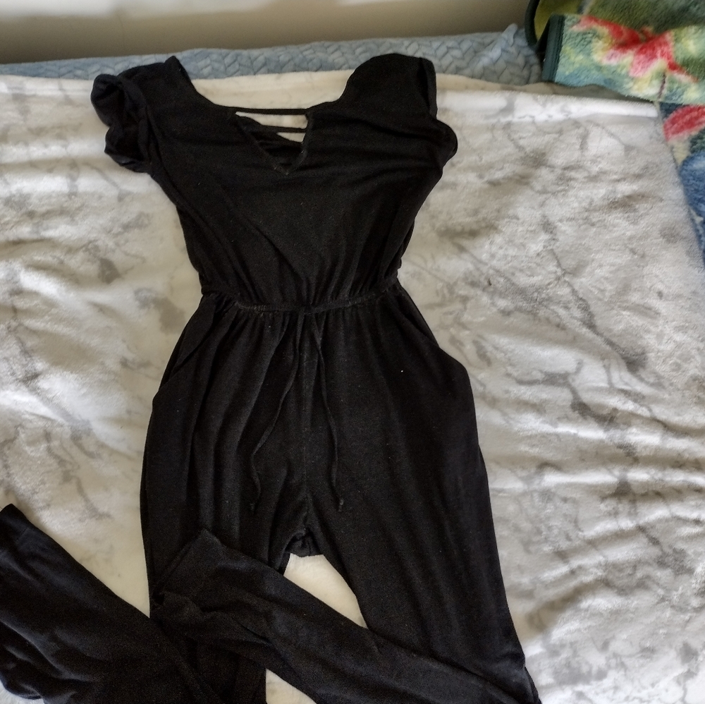Derek Heart Grey/ Black Romper size M